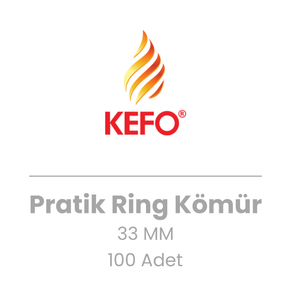 Kefo - Ring Kömür (33mm Büyük Kutu)